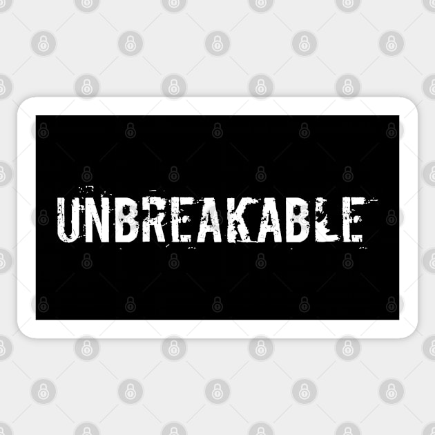 Unbreakable Sticker by EpicEndeavours